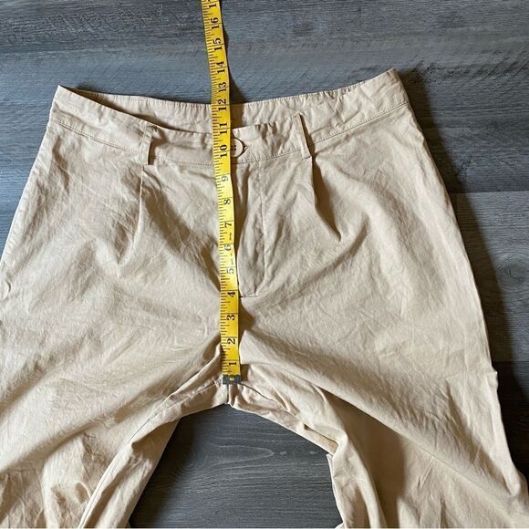 Princess Polly High Rise Pants US 8 Minimalist Neutral Tan - Picture 8 of 11